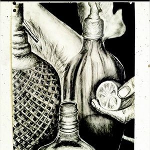 12x15 original charcoal artwork